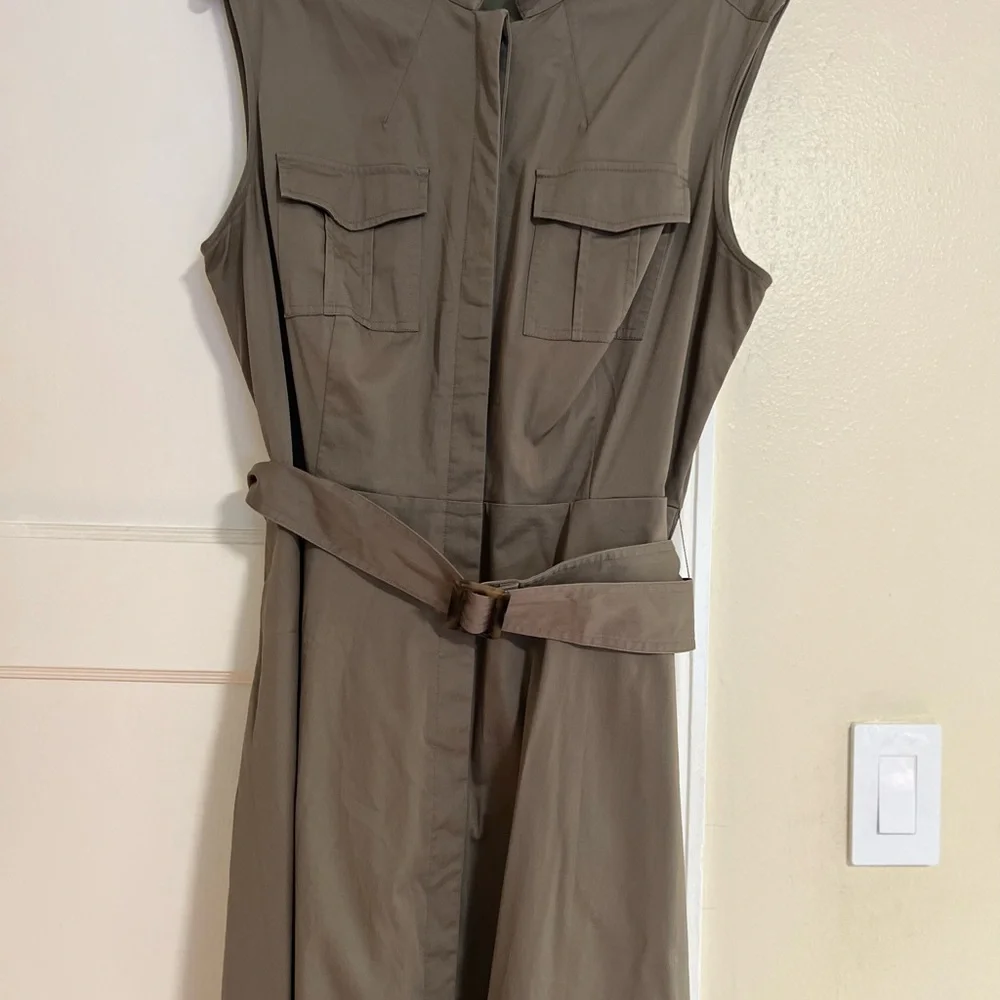 Ann Taylor Belted A-Line Dress - Picture 2 of 10